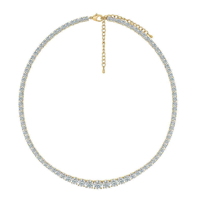 Klasický tenisový náhrdelník s odpovídajícími náušnicemi ZDARMA