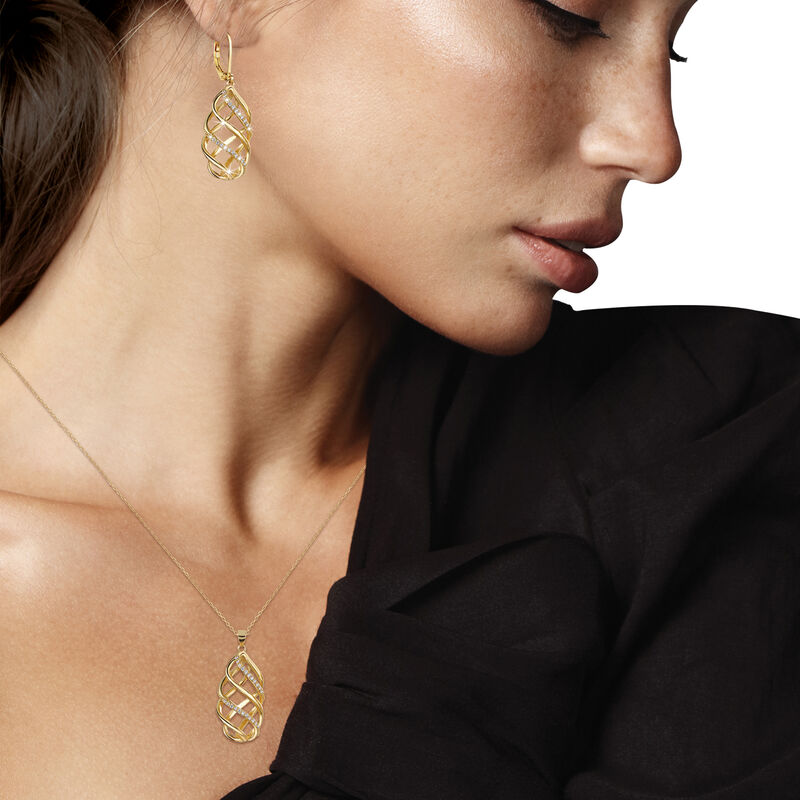 Sada náušnic a náhrdelníku Sparkling Twirl