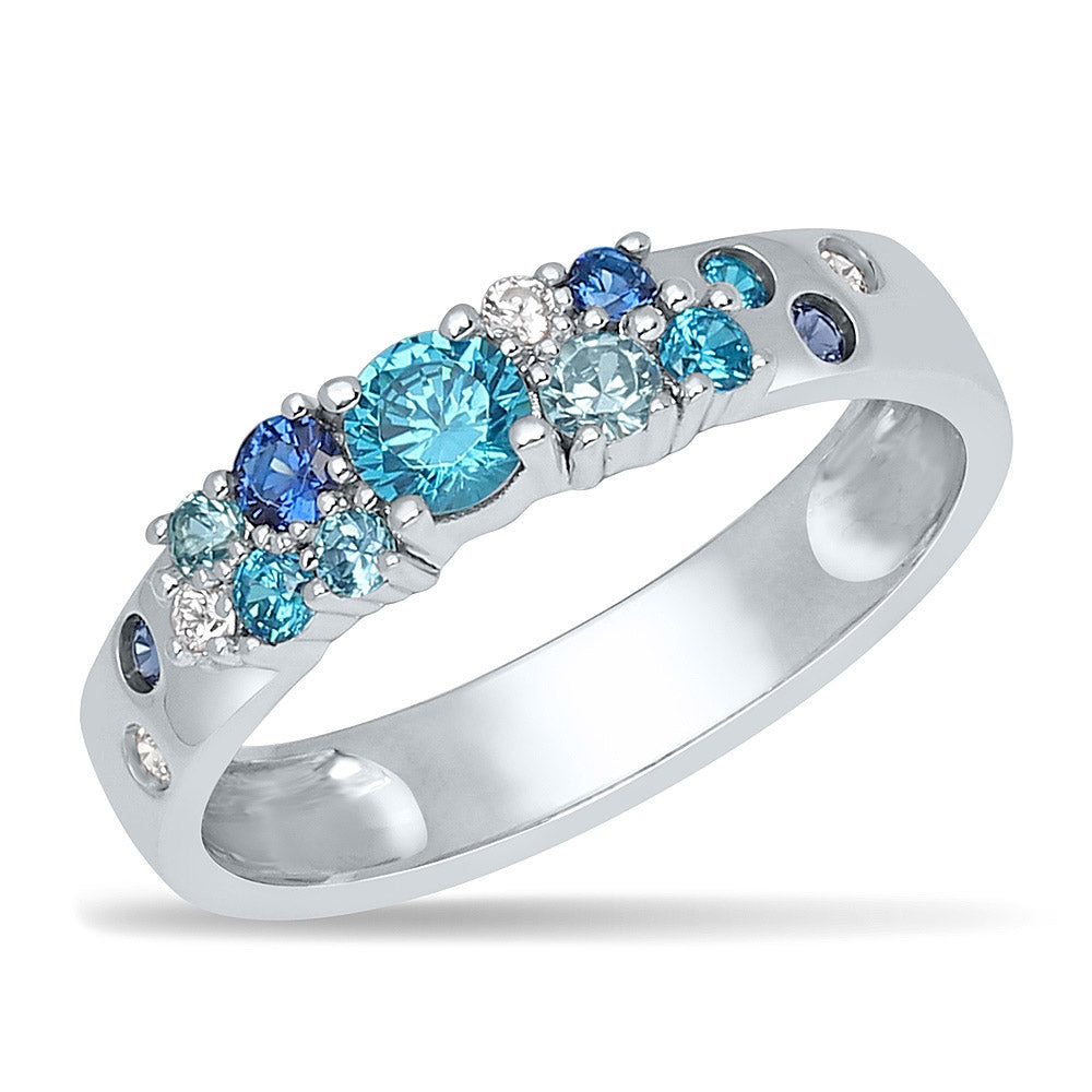 Koktejlový prsten Blue Horizon
