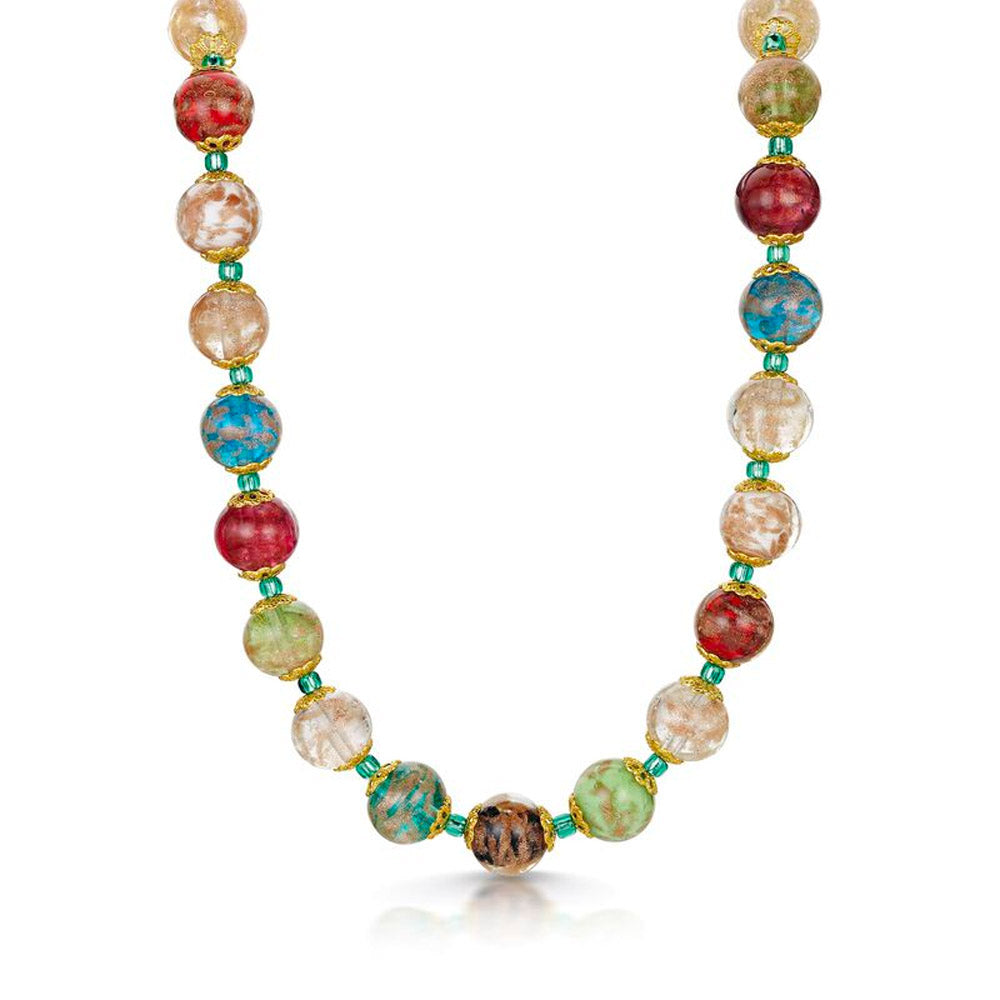 Mystický náhrdelník z muránského skla